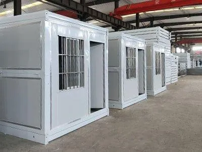 Container house units in the factory